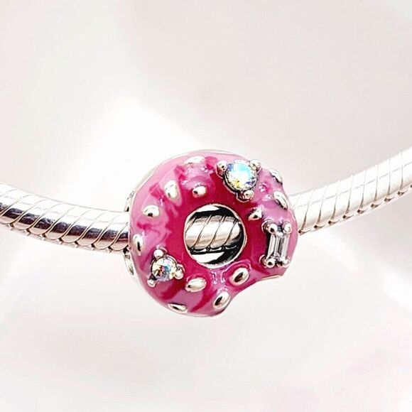 Pandora Donut Sterling Silver Charm - Picture 2 of 6
